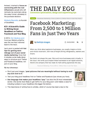 31 Must-Read Social Media Marketing Articles