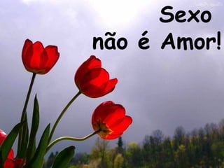 Sexo
não é Amor!
 