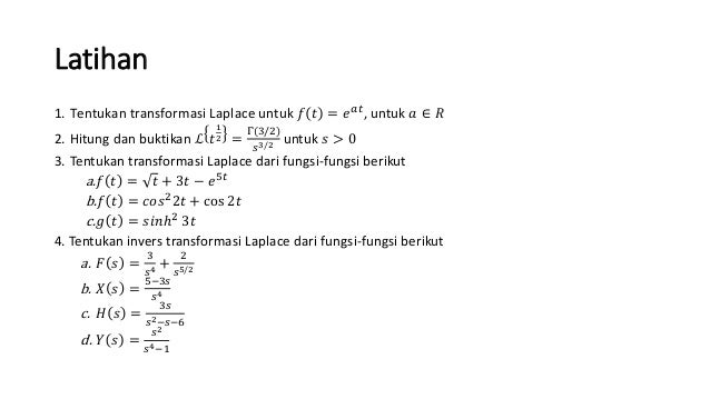 Transformasi Laplace Bag 1