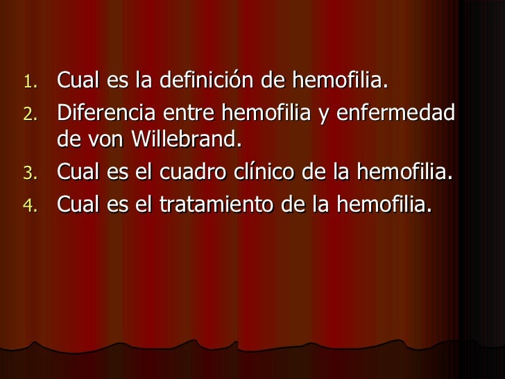 Diferencia Entre Hemofilia Y Enfermedad De Von Willebrand