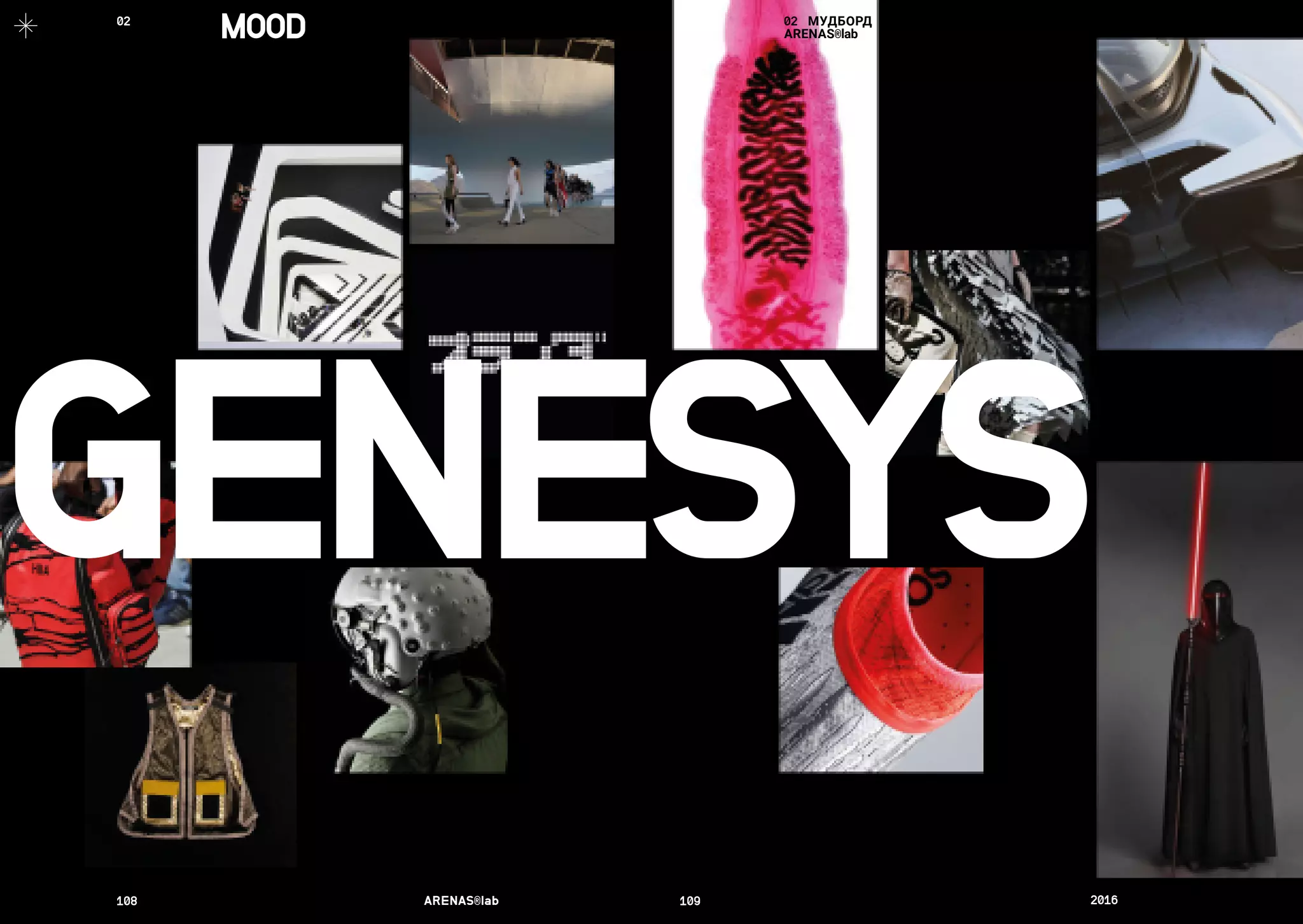 108	 ARENAS®lab	 109	 2016	
MOOD 02 МУДБОРД
ARENAS®lab
GENESYS
02	
 