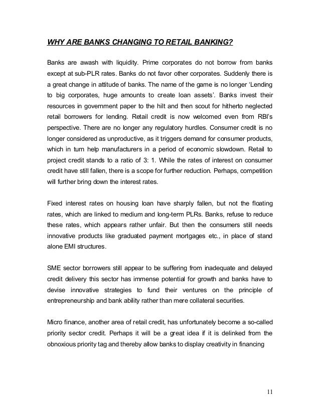 hdfc retail banking Project on retail banking an overview of hdfc bank master of business administration (finance) submitted in partial fulfillment of the requirements for award o. hdfc retail banking Project on retail banking an overview of hdfc bank master of business administration (finance) submitted in partial fulfillment of the requirements for award o.