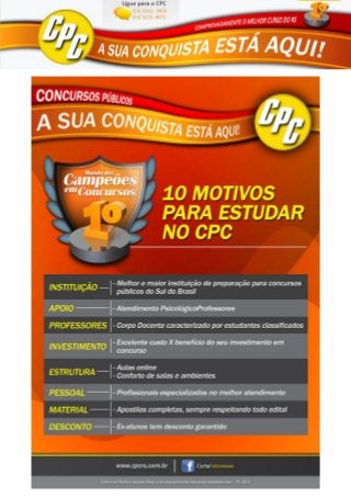 www.cpcrs.com.br - secretaria@cpcrs.com.br
Av. Farrapos, 235 - Porto Alegre/RS - (51) 3225.4075 – 3212.2425
 