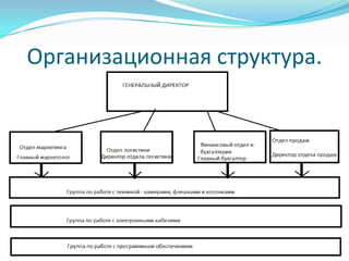 Организационная структура.
 
