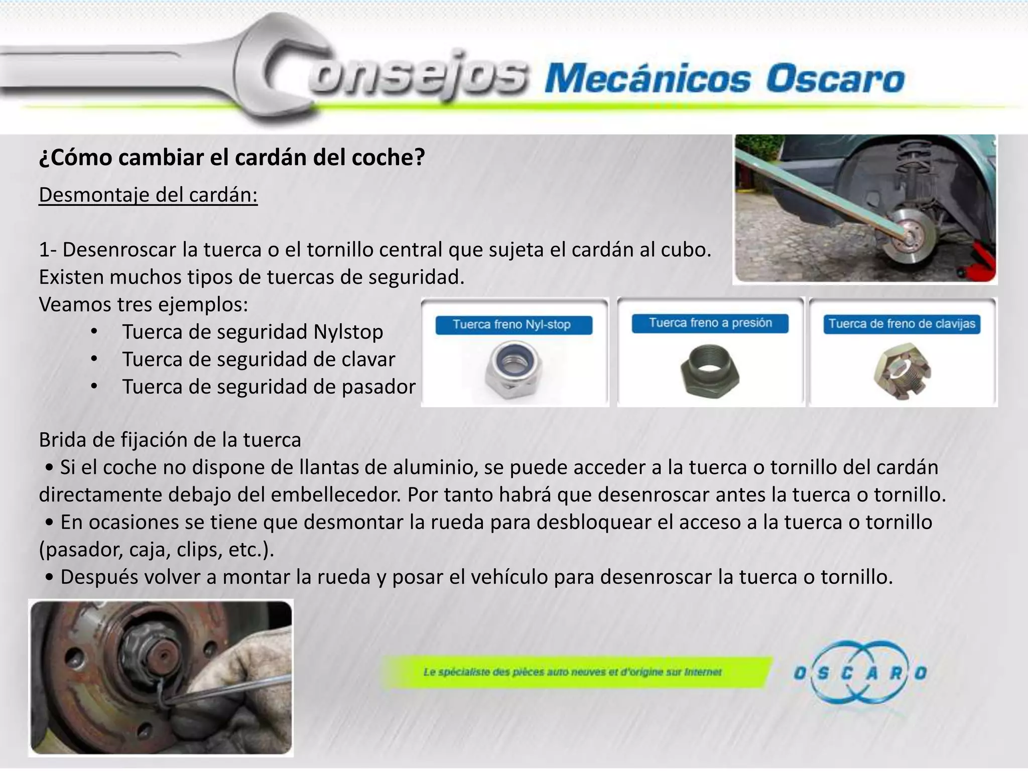 32. consejo cardan montaje y desmontaje | PPTX