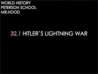 32.1 hitler´s lightning war