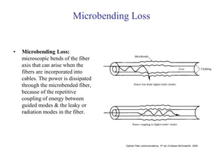 Signal degradation in optical fiber and losses | PDF