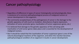 Comprehensive Overview of Tumor Imaging and Cancer Pathophysiology | PPTX