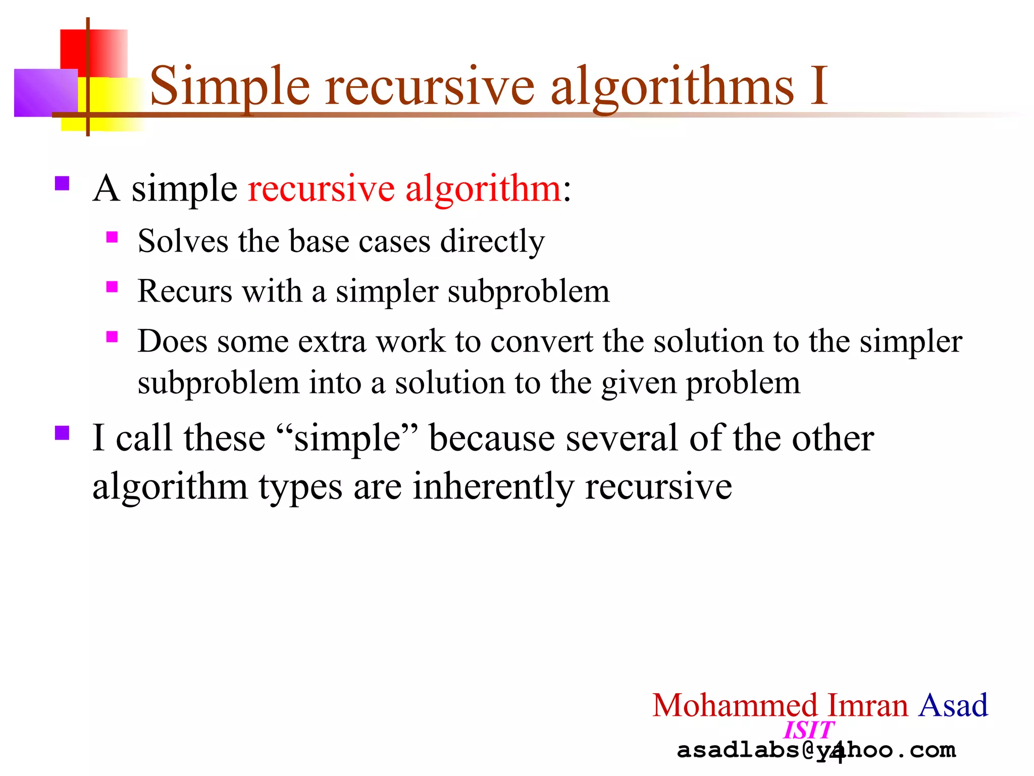 32 algorithm types ppt