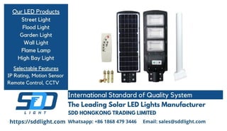 Solar Panel LED Lighting system, Street lighting Manufacturer Supplier