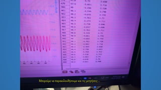 Μπορούμε να παρακολουθήσουμε και τις μετρήσεις...
 