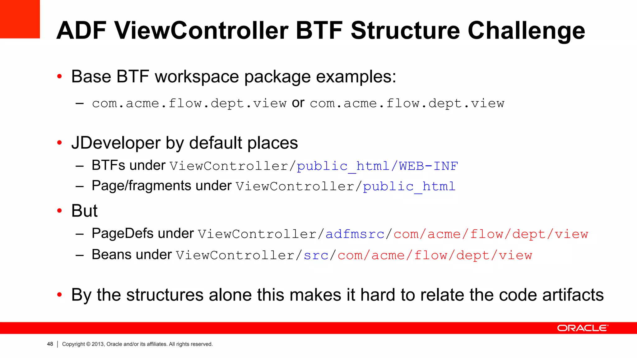 Oracle ADF Architecture TV - Development - Naming Conventions & Project ...