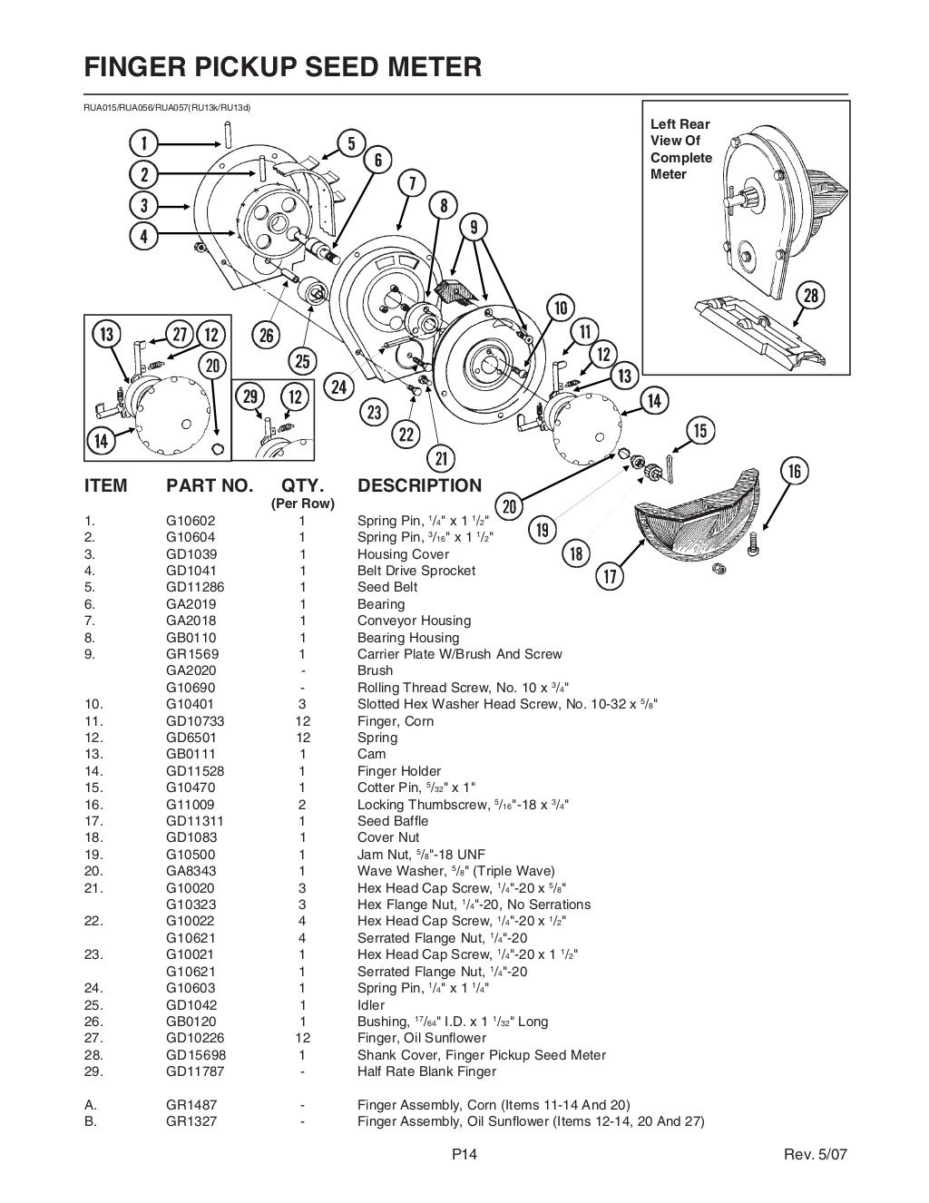 Kinze 3200 parts catalog