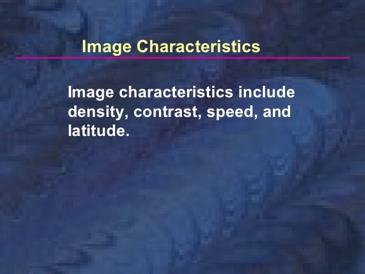 radiologyimagecharacteristics