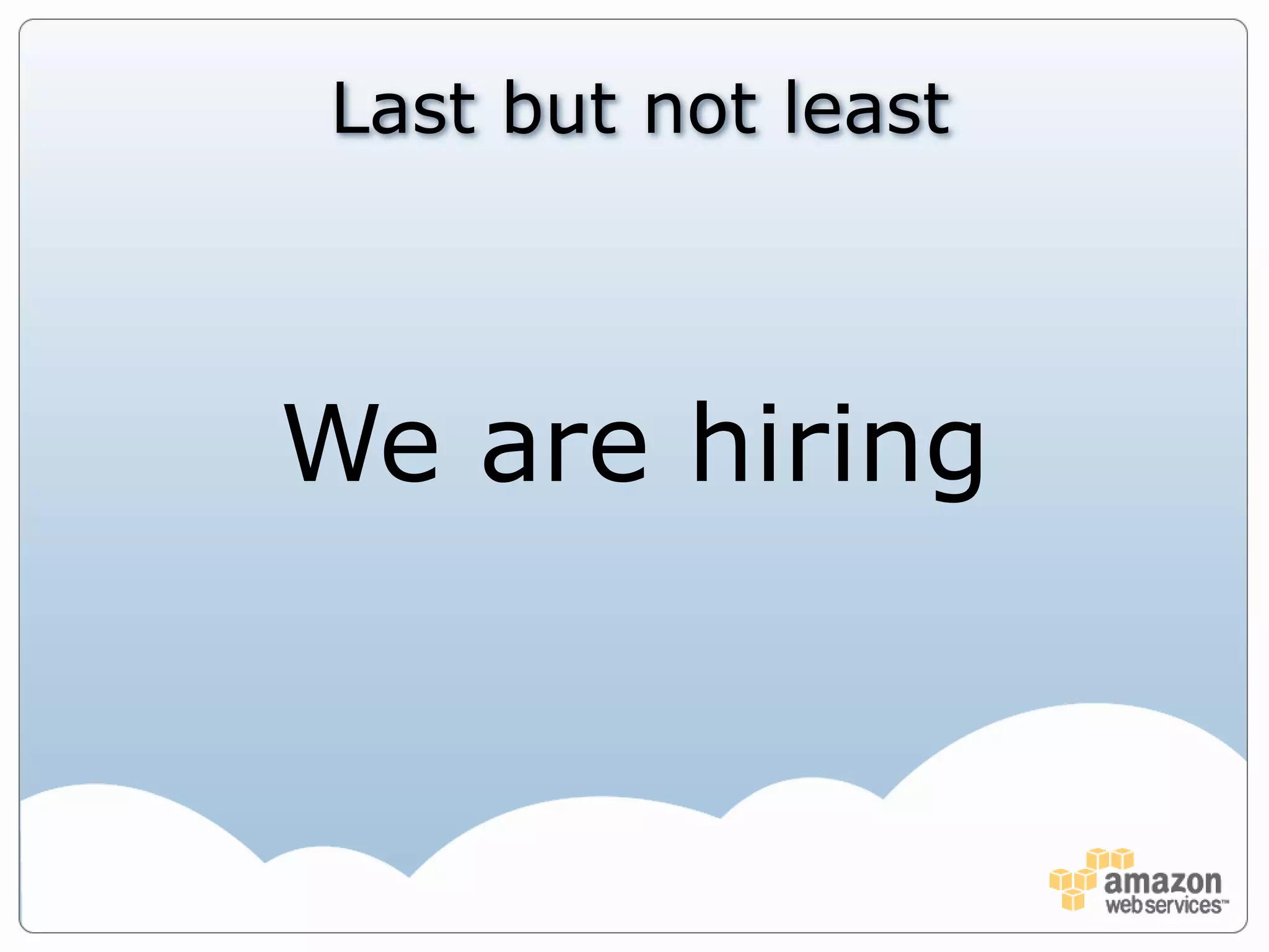 We look at thousands of metrics at the 99.9% outlierMyth #2:"I'll lose control of my data"Answer:You own and control your own data