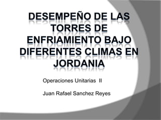 Operaciones Unitarias II

Juan Rafael Sanchez Reyes
 