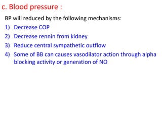 Beta blockers pharmacology || antihypertensives | PPT