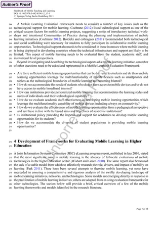Mobile learning in Southeast Asia: Opportunities and challenges | PDF