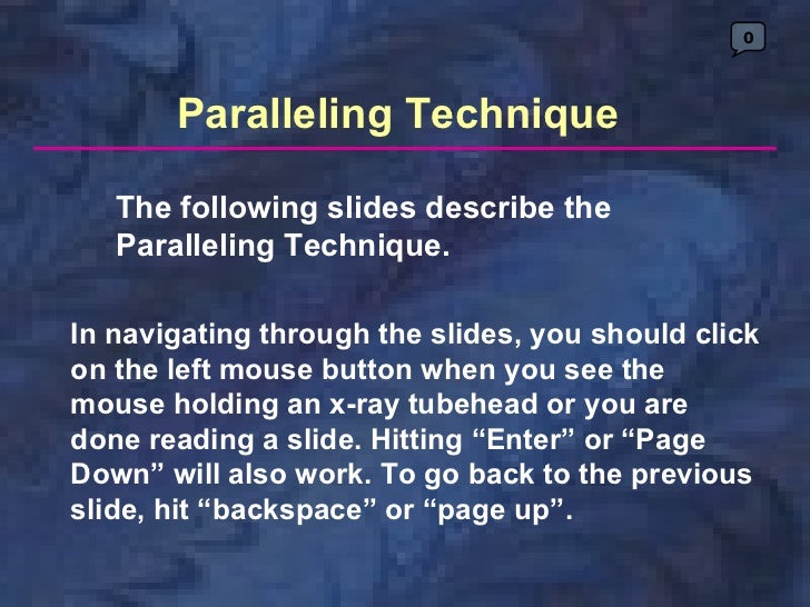 paralleling technique
