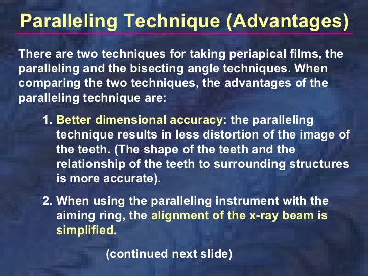 paralleling technique