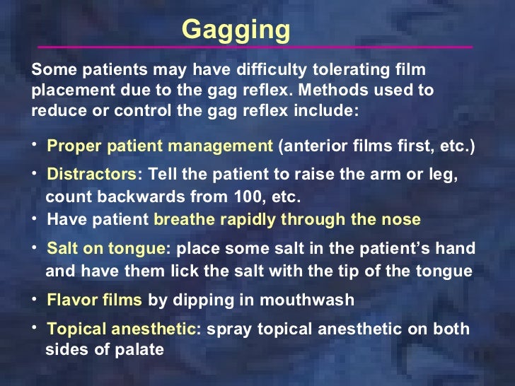 control reflex how gag ordering patient radiology management