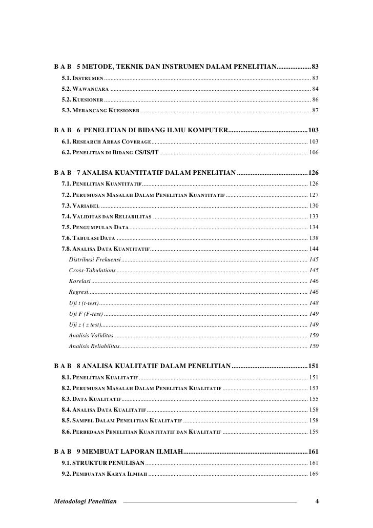 Metodologi Penelitian pada Bidang Ilmu Komputer dan 