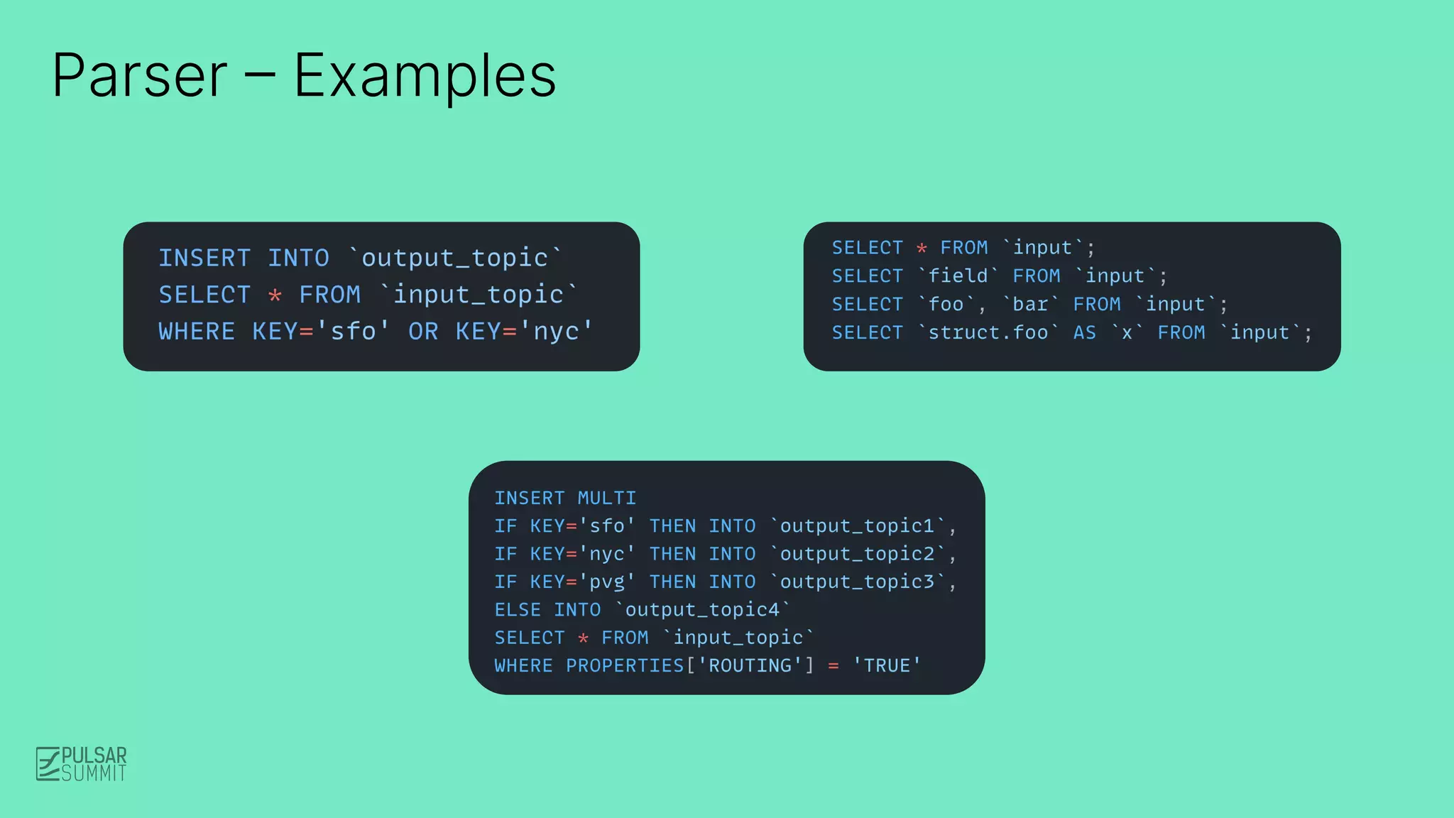 Parser – Examples
 