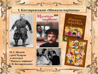 М. С. Щепкін
у ролі Чупруна
в спектаклі
"Москаль-чарівник"
І. П. Котляревського
 