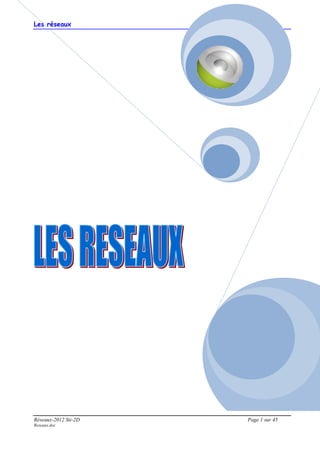 Les réseaux
Réseaux-2012 Sti-2D Page 1 sur 45
Reseaux.doc
 