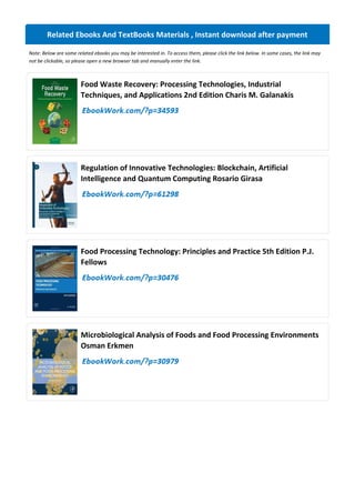 Innovative High-Pressure Food Processing Technologies and Applications ...