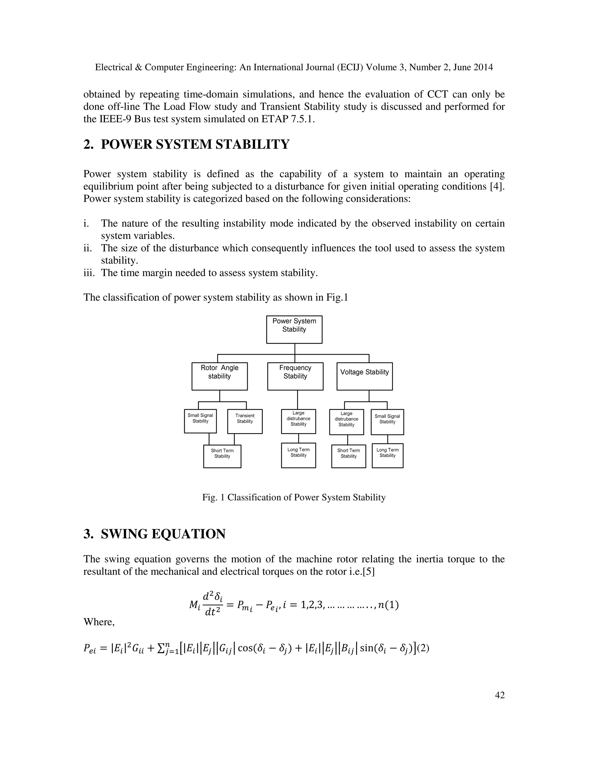 TRANSIENT STABILITY ANALYSIS AND ENHANCEMENT OF IEEE- 9 BUS SYSTEM | PDF