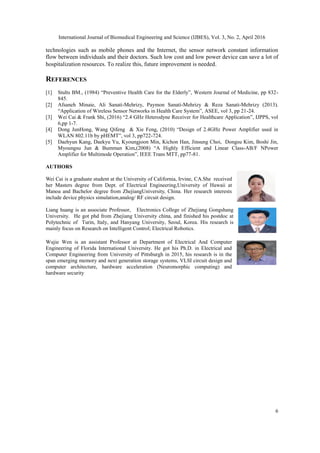 2.4GHZ CLASS AB POWER AMPLIFIER FOR HEALTHCARE APPLICATION | PDF