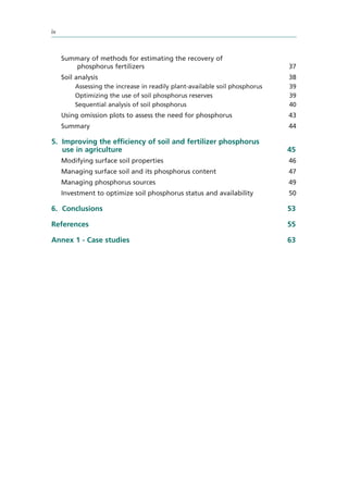 Efficiency Of Soil And Fertilizer Phosphorus Use Syers Jk Johnston Ae | PDF