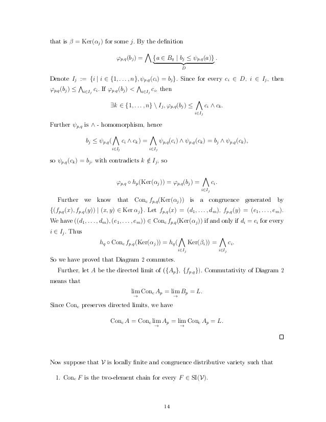 Congruence Distributive Varieties With Compact Intersection Property Congruence Distributive Varieties With Compact Intersection Property