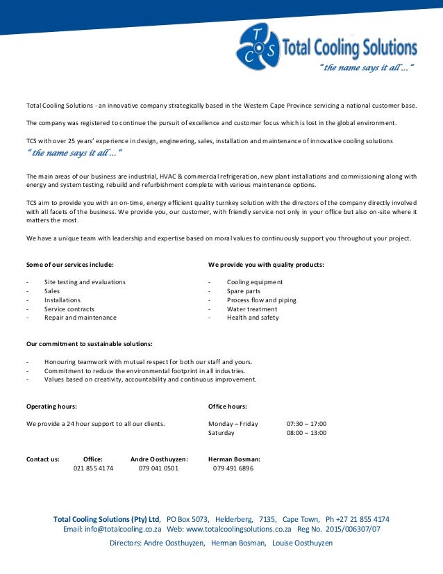 introduction letter agency TCS introduction letter