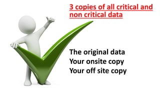 321 rule for backups | PPTX