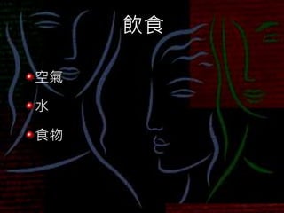飲食
空氣
水
食物
 