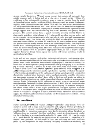 SECURE CLOUD STORAGE USING DENIABLE ATTRIBUTE BASED ENCRYPTION | PDF