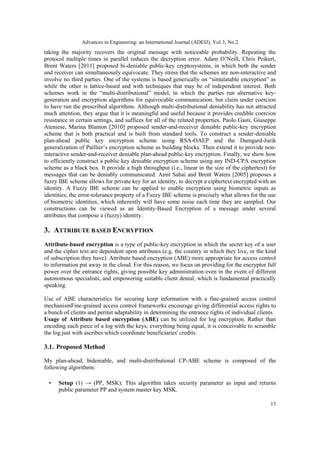 SECURE CLOUD STORAGE USING DENIABLE ATTRIBUTE BASED ENCRYPTION | PDF