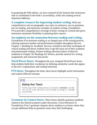 Foundations First: Mastering Sentences and Paragraphs for Academic ...