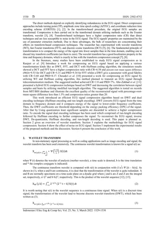 Efficient electrocardiogram signal compression algorithm using dual ...