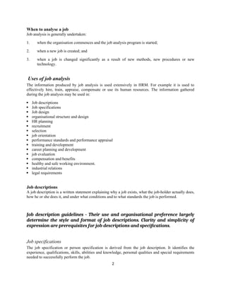 Comprehensive Guide to Job Analysis, Design, and Quality of Work Life ...