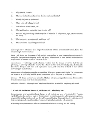 Comprehensive Guide to Job Analysis, Design, and Quality of Work Life ...