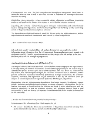 Comprehensive Guide to Job Analysis, Design, and Quality of Work Life ...