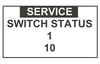 EXIT
SWITCH STATUS
1
10
 