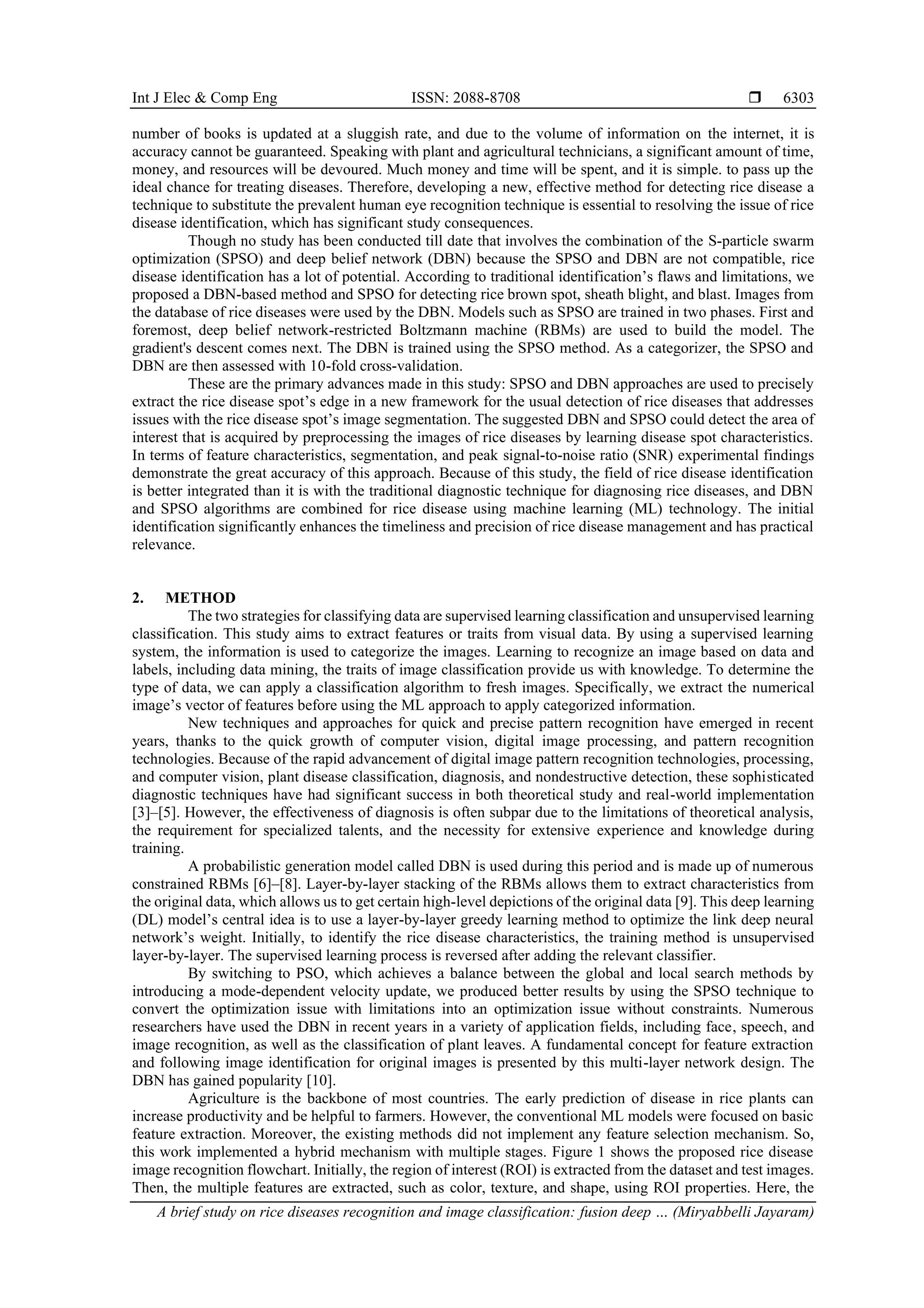 A brief study on rice diseases recognition and image classification ...