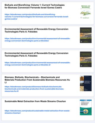 Innovative Energy Conversion from Biomass Waste Arif Darmawan | PDF