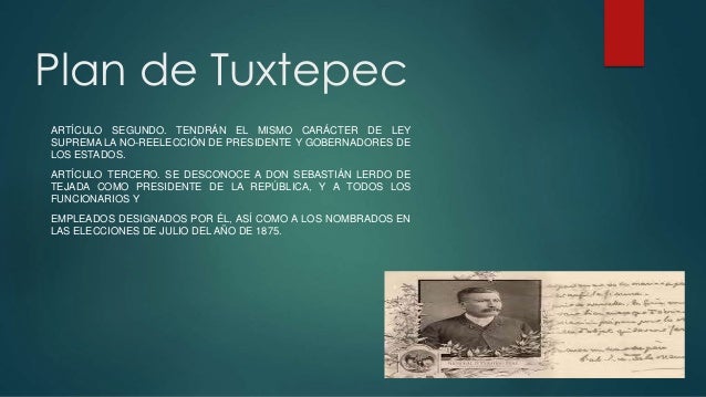Quién Elaboró El Plan De Tuxtepec es.slideshare.net