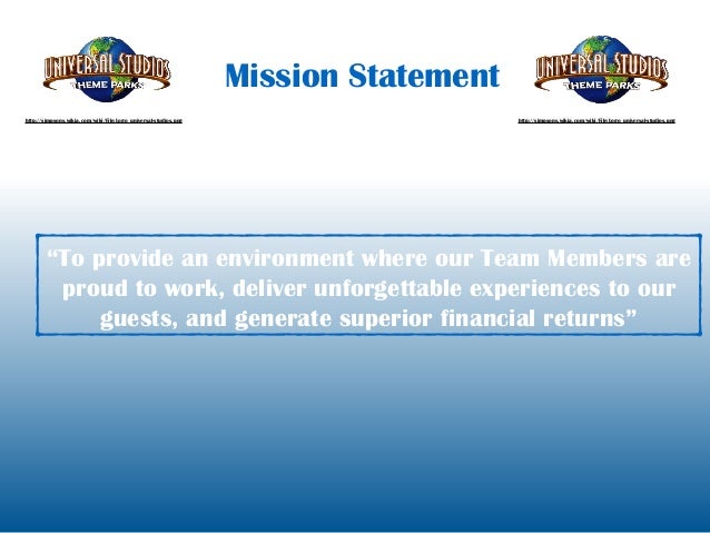 Universal Studios Propsal Presentation