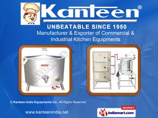 Manufacturer & Exporter of Commercial &  Industrial Kitchen Equipments 